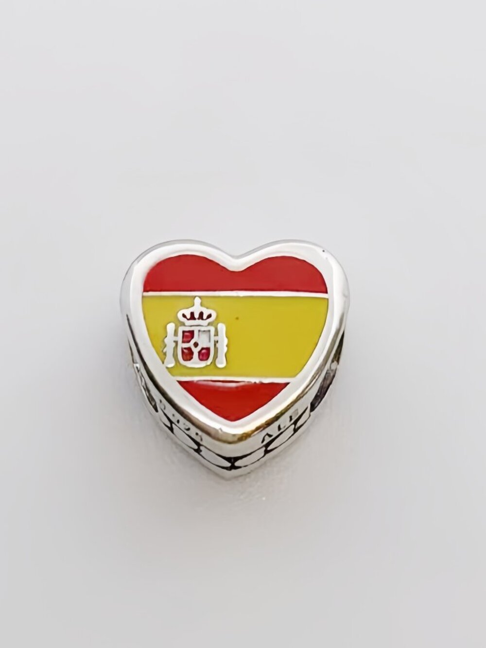 Pandora Spain Flag Heart Charm